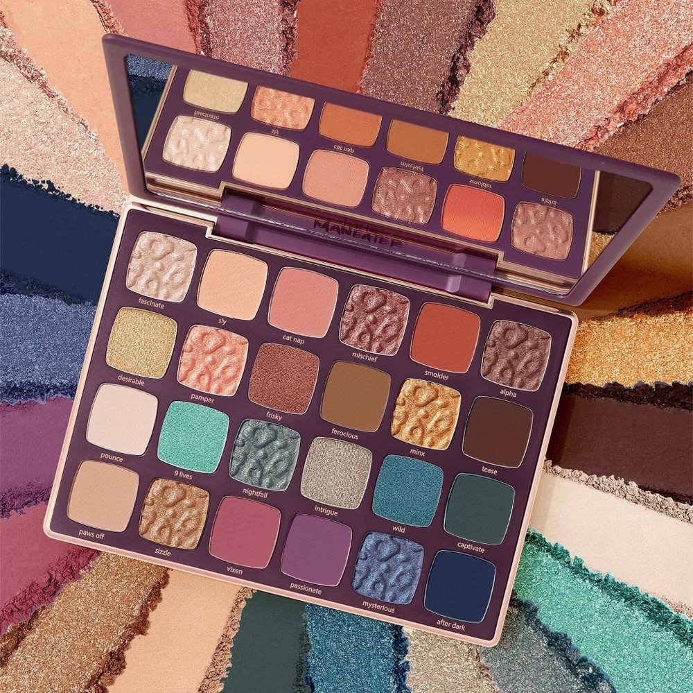 tarte Eyeshadow Palette — Teal, Gold, Pink, Purple, Brown, Navy